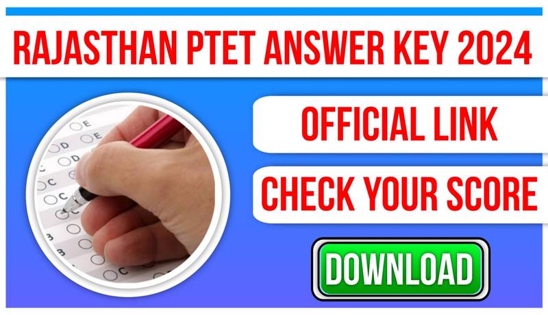 Rajasthan PTET Answer Key 2024