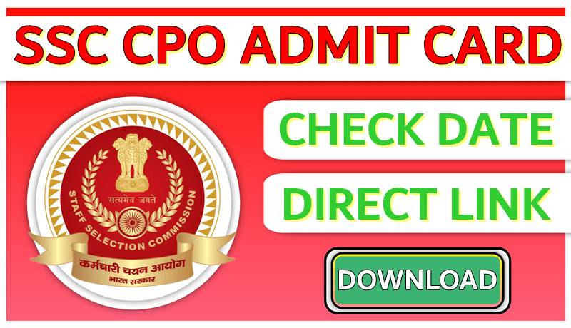 SSC CPO Admit Card 2024