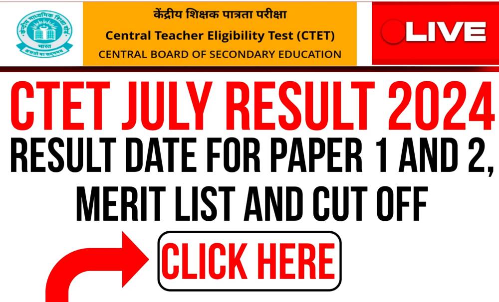 CTET July 2024 Result